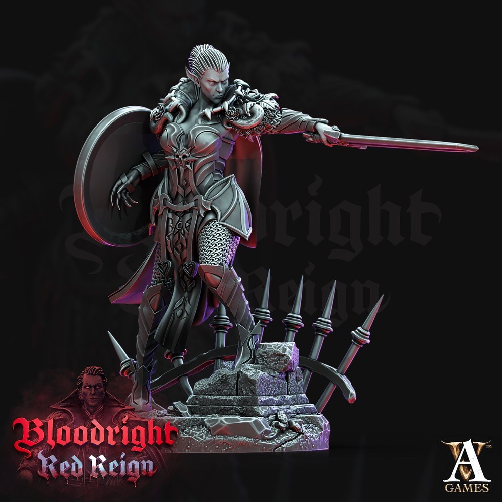 D&D Vampire Knight 02 32mm Scale Mini TTRPG