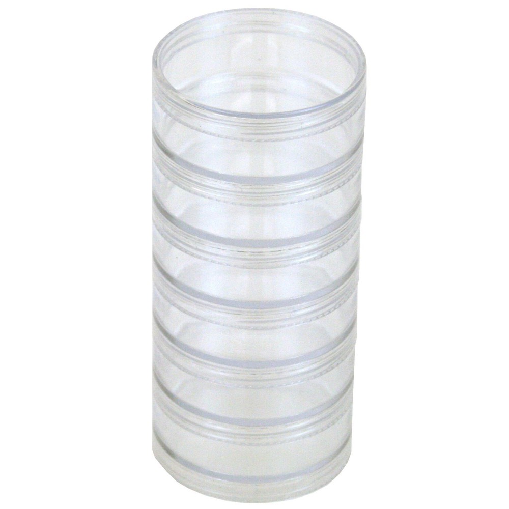 Storage Stackable Containers 6 For Beads Crafts 2.75" Round CNTB111-6