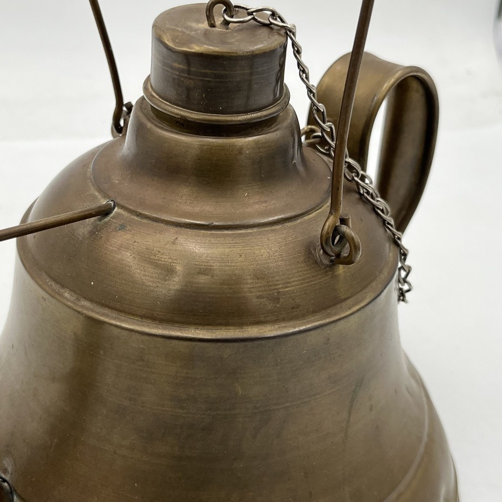 Antique Hand Made Copper Kettle Decoration Kitchen Fire Tea Pot Primitive