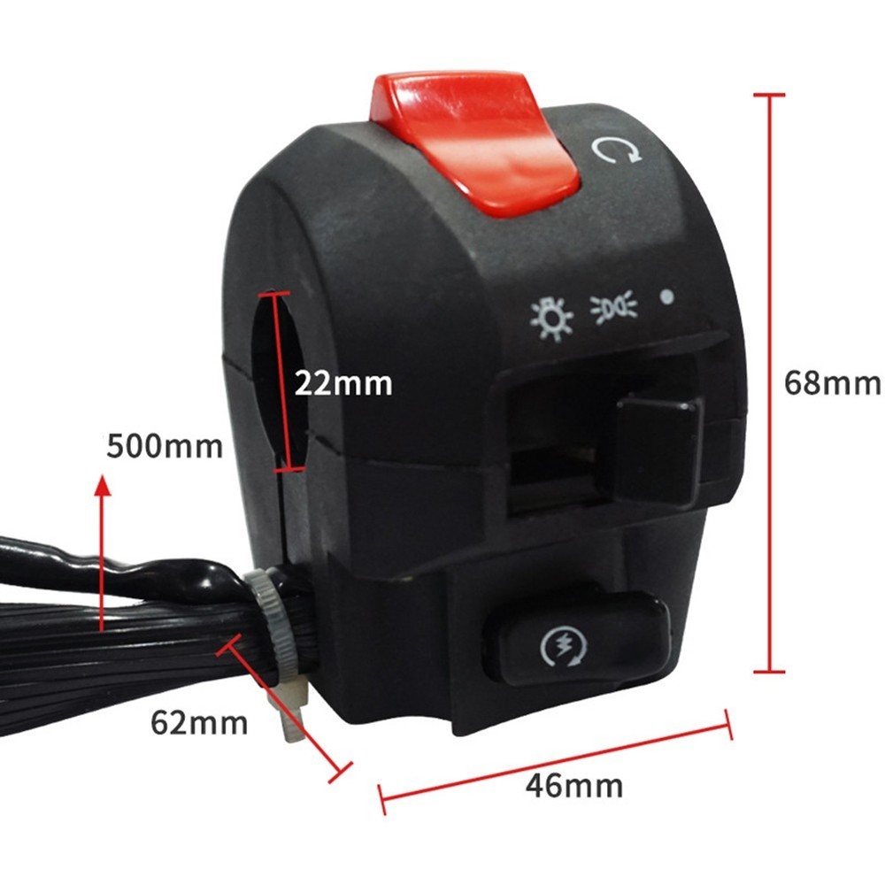 High Performance Motorcycle Handlebar Switch Assembly for Lighting Control
