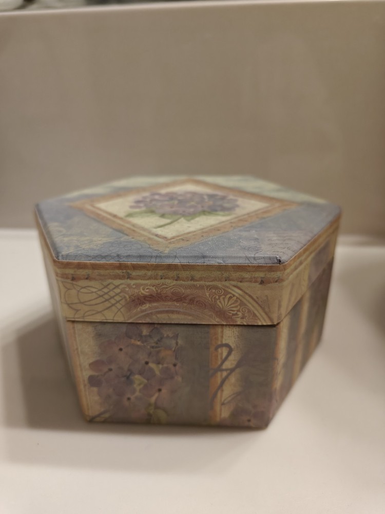 BOB'S BOXES by Lang-2003 Trinket Box - Hydrangea Garden w/ Removable Tray - #109