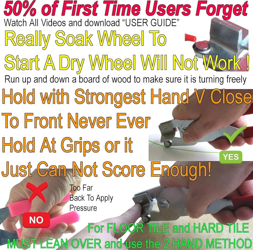 Professional Glass Cutter - Step-by-Step Instructions