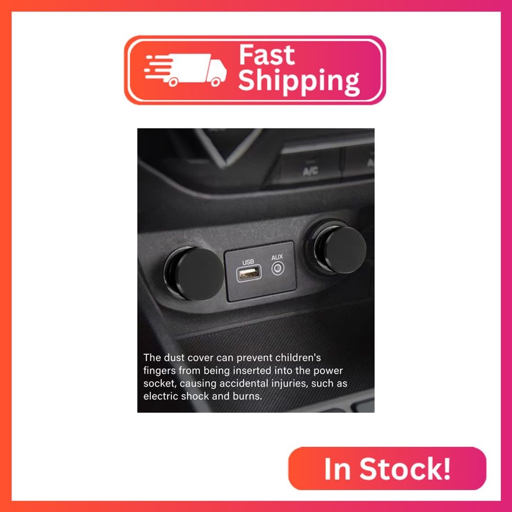 YAKEFLY Universal Cigarette Lighter Plug Cover,Aluminum Cigarette Lighter Socket