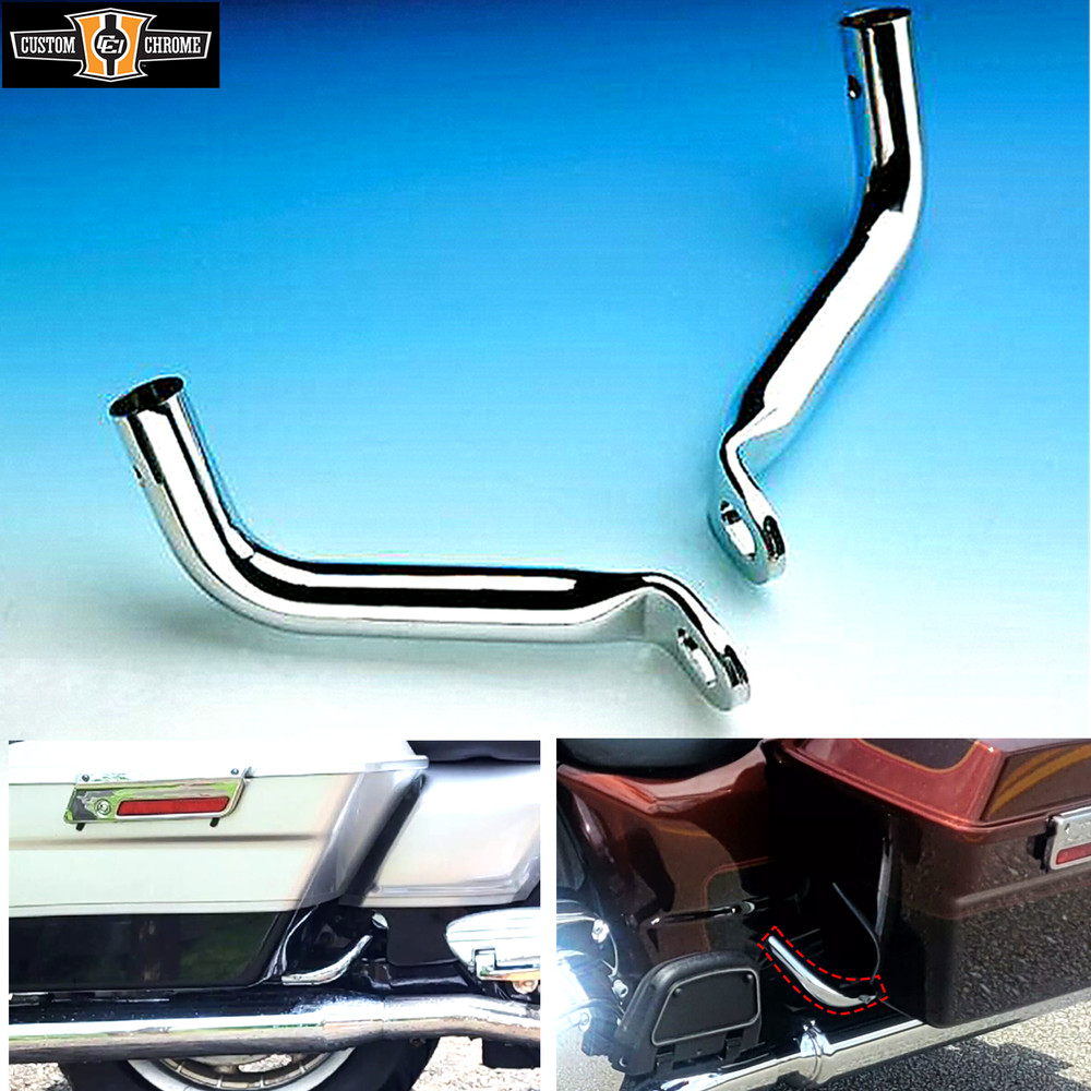 Chrome Saddlebag Support Brackets Fit For Harley Touring Road Glide 1993-2013