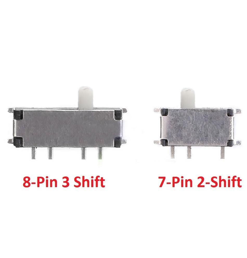 7-Pin 2-Shift/8-Pin 3 Shift MINI Slide Switch SMD Toggle Switch MSK-12C02/MSK-02