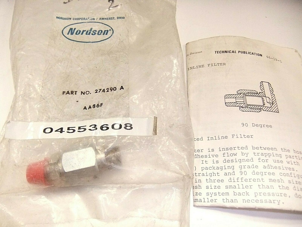 Nordson Non Heated Inline Filter 274290A