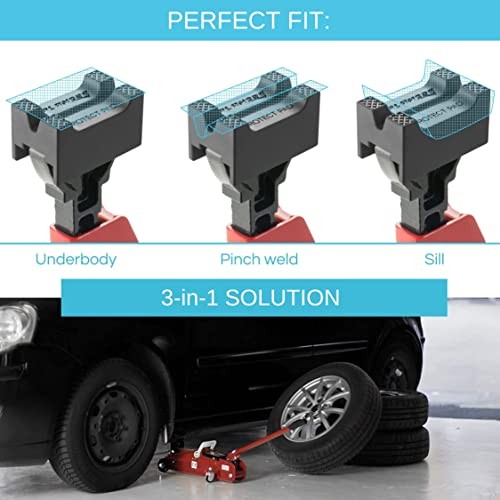 - –Rubber Axle Stand Pad – Protect Your Car When Jacking It Up Protect Pad