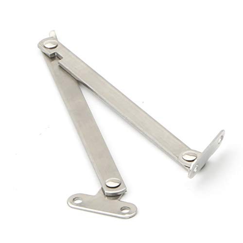 Furniture Cupboard Stainless Steel Rotatable Folding Lid Support Hinge Silver