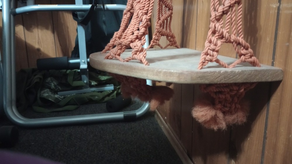 Vintage Macrame Shelf Terracotta