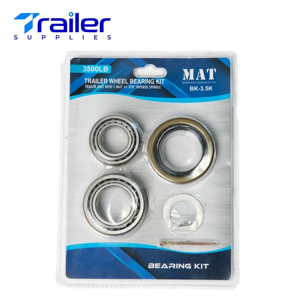 4 Sets L68149 L44649 Trailer Bearing Repair Kit for 3,500 lb Axles