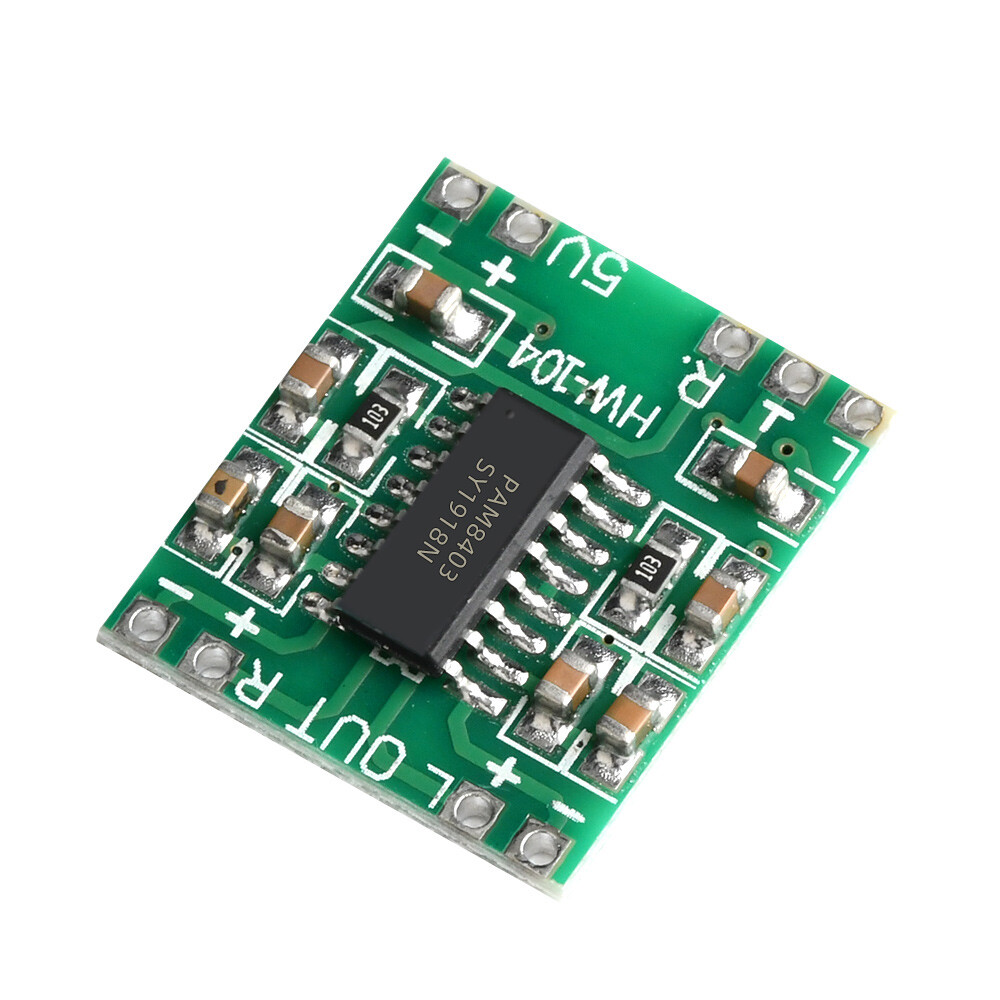 5PCS 2Channels 3W Digital power PAM8403 Class D Audio Amplifier Board USB DC5V.