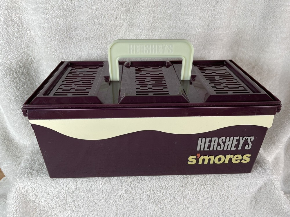 Hershey's s'mores Caddy Case Organizer Campfire Camping Box Tackle Box