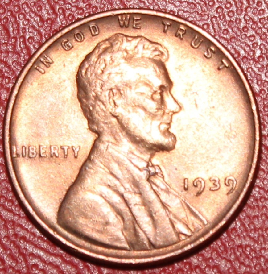 1939 1C RD Lincoln Cent  UNC  2150