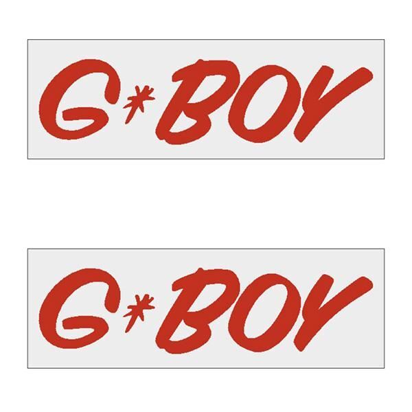 G-BOY Script - RED Horizontal decal pair