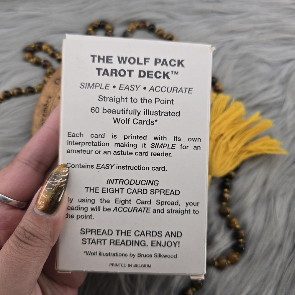 Wolf Pack Tarot Deck by Robert Petro 60 Card Oracle Deck No Guidebook - USED