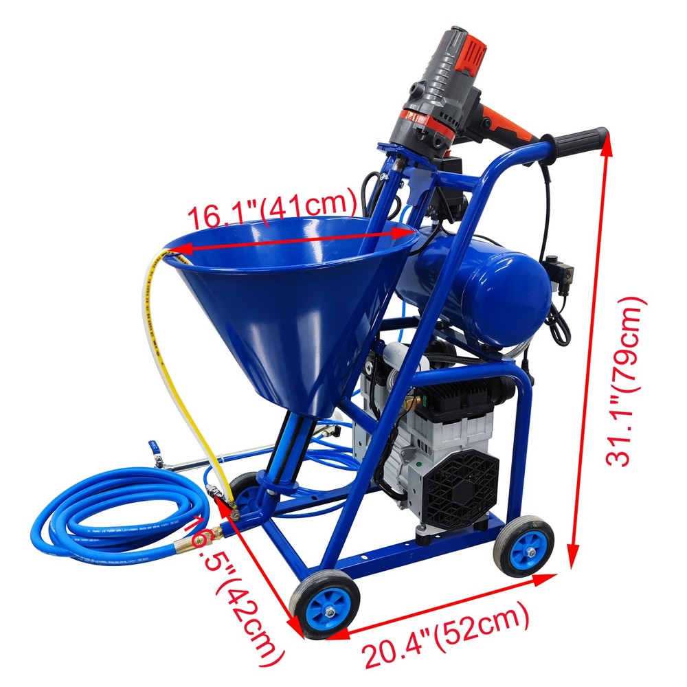 Multi-functional Polyurethane Foam Spray Machine 1-10 L/min 50L Hopper 220V 2HP