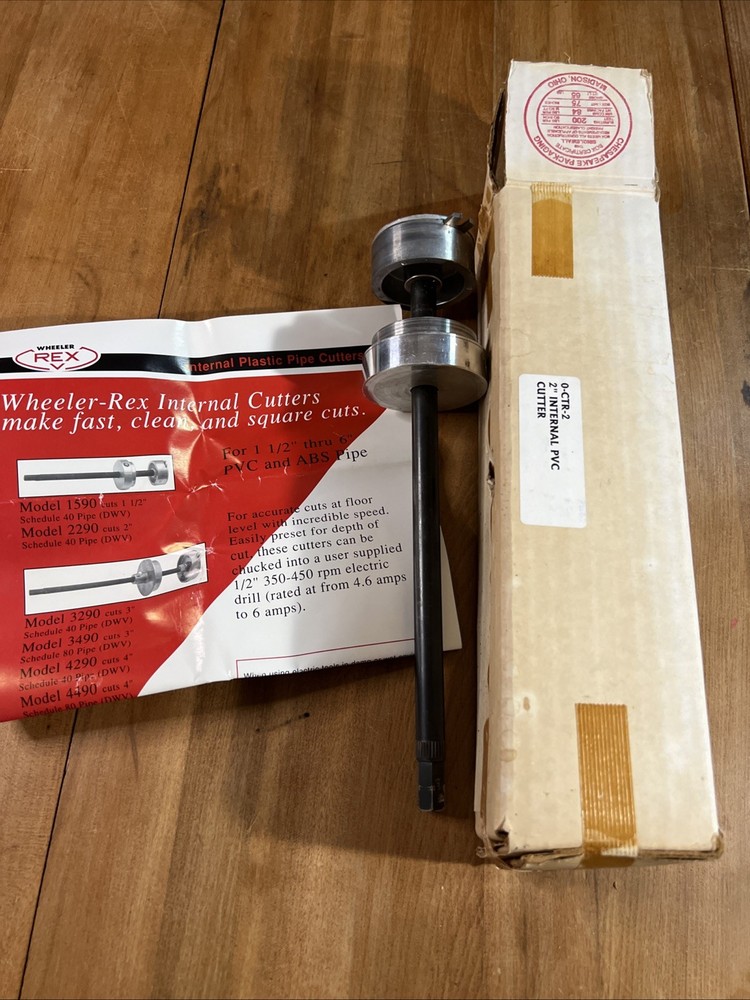 Wheeler -Rex 2” Internal Plastic Pipe Cutter