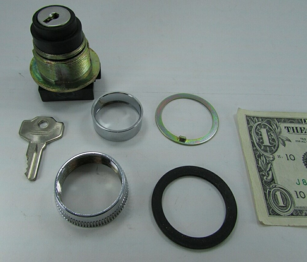 Ersce 30MM Panel Mount Waterproof Key Switch Industrial Control Instrumentation