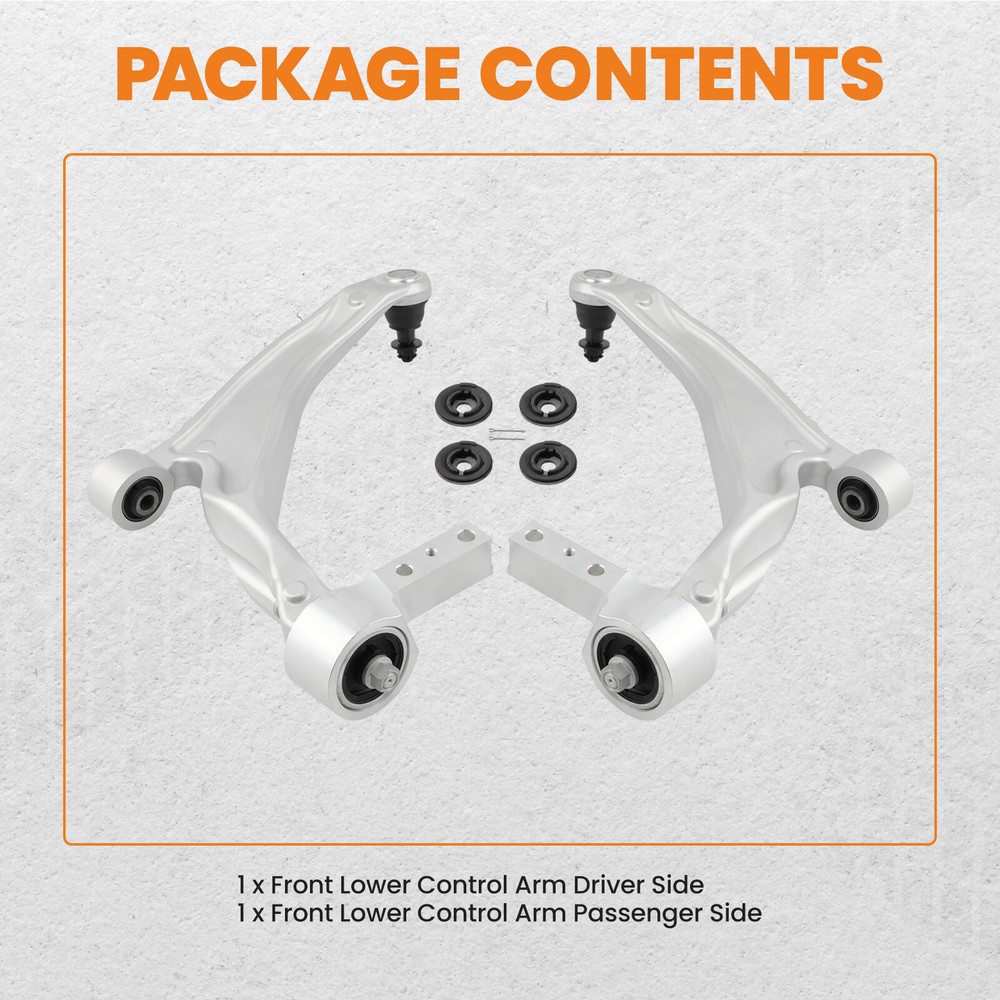2x Front Lower Control Arm Set For 2009-2015 Honda Pilot Driver & Passenger Side
