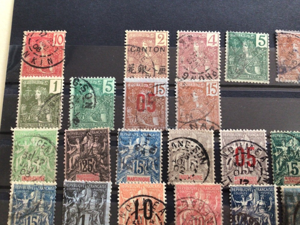 French Colonies mixed early stamps A12891