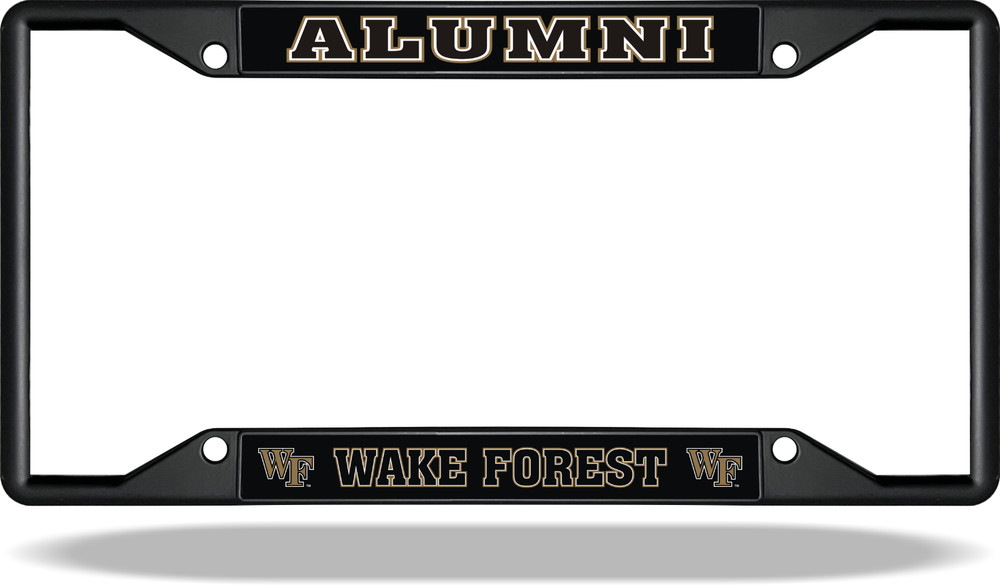 Wake Forest ALUMNI Black License Plate Frame