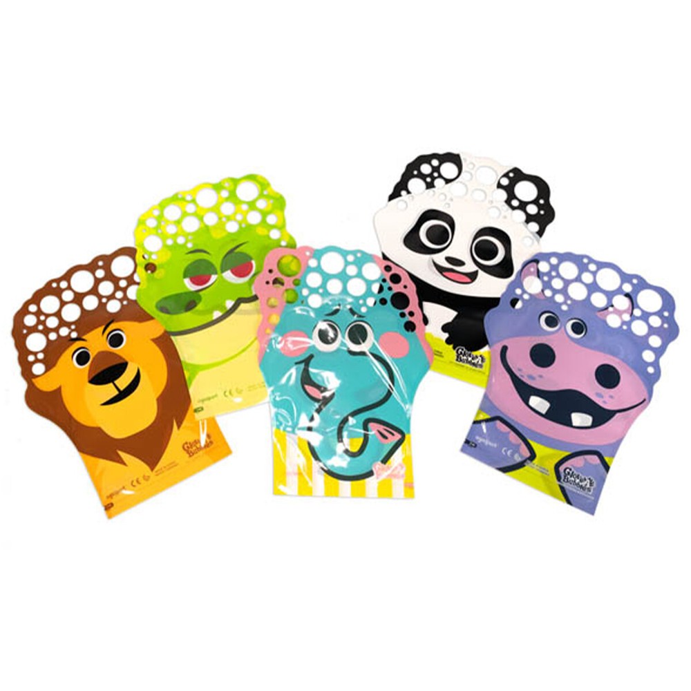 5pk Glove-A-Bubbles Bubble Gloves Bubbles Maker, Solution Pouch Included