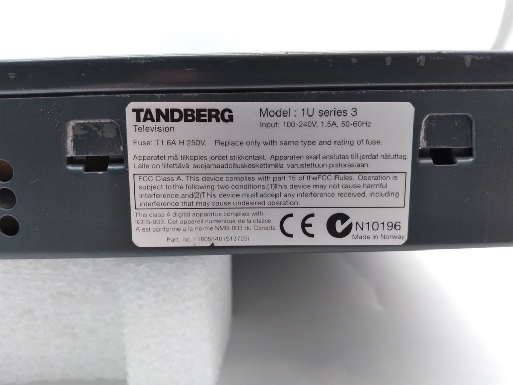 Tandberg TT1260 Professional Receiver & Decoder - Model 1U Series 3