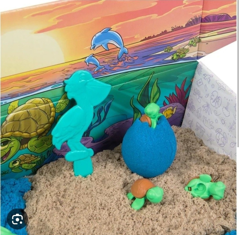 Kinetic Sand Project Planet Turtle Beach Set