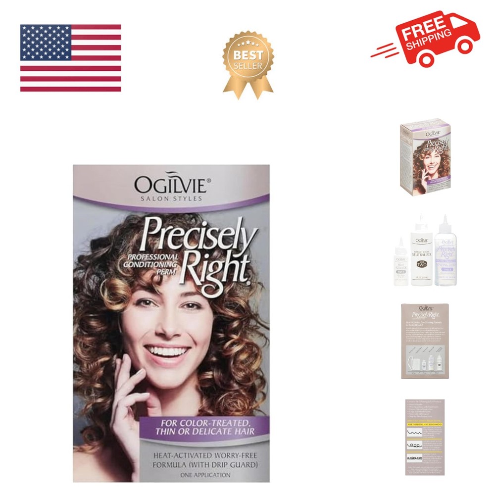 Salon Styles Precisely Right Professional Conditioning Perm Kit - Ideal for C...