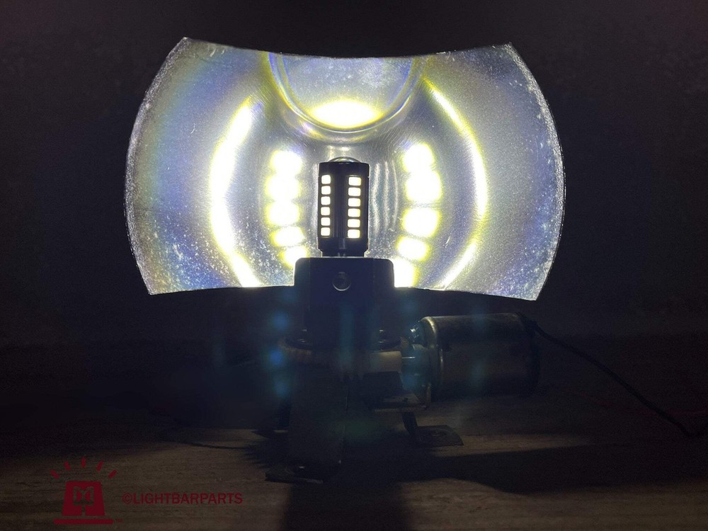Replacement LED White Bulb Pair - Federal Signal Code3 Lightbar Rotator Beacon