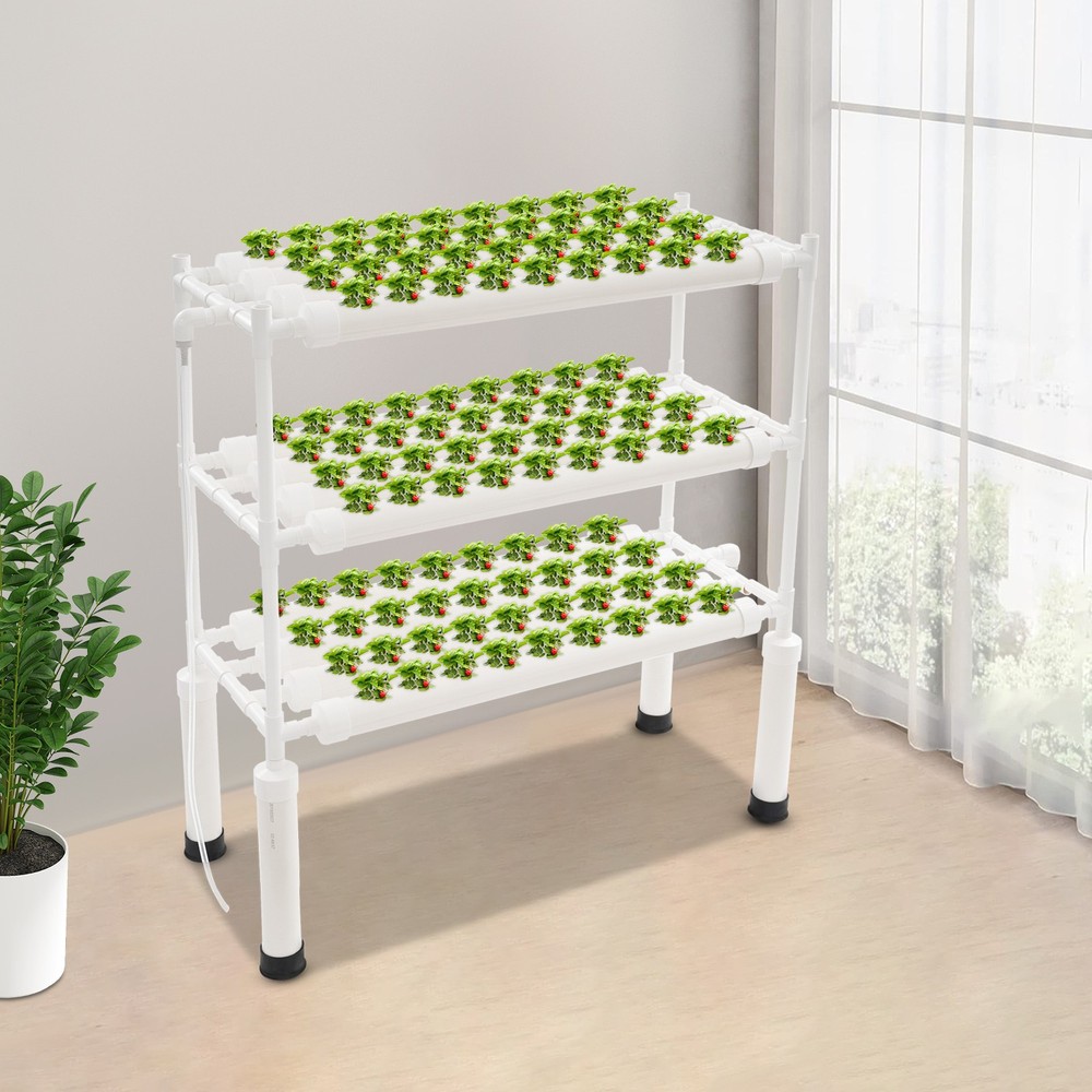 108-Hole Hydroponic Growing Kit Vertical Hydroponics Growing System for Balcony