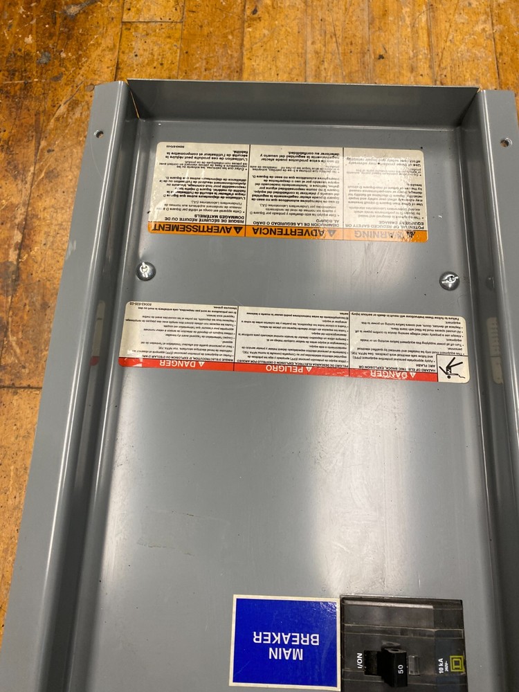 Square D NQOD Panelboard Interior 50A 120V 3PH 4W 30 Space 50 Amp QOB Breakers