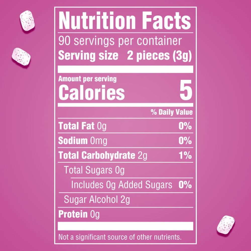 ORBIT Bubblemint Sugar Free Chewing Gum Bulk Pack, 55 Piece Bottle (4 Pack)