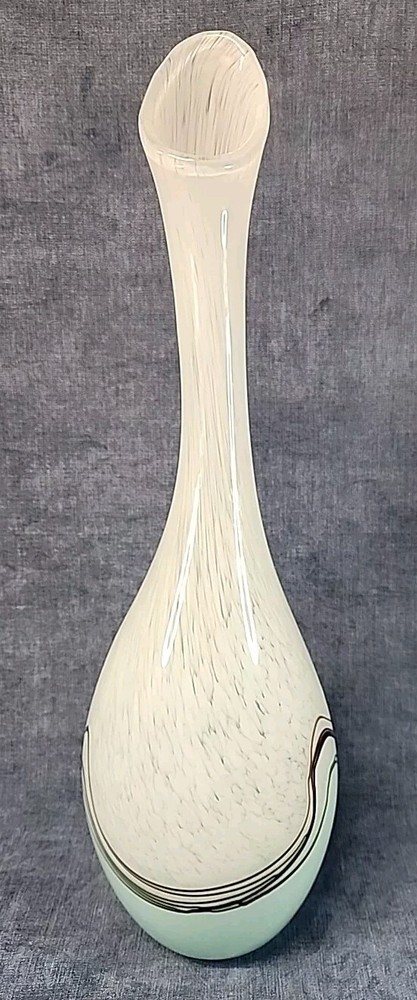 Beach Wave Tear Drop Vase Hand-Blown Vintage w-C