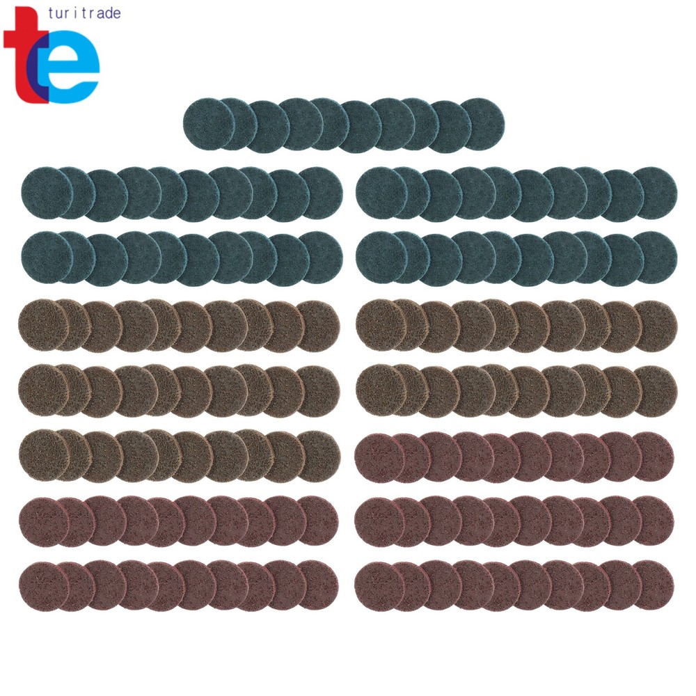 150 Pcs Quick Change Surface Conditioning Discs (Fine Medium Coarse, 2 Inch)