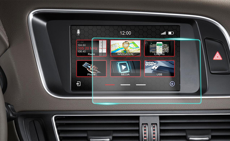 Crystal Clear Screen Protector for 2014 Audi A4 Vehicle Navigation