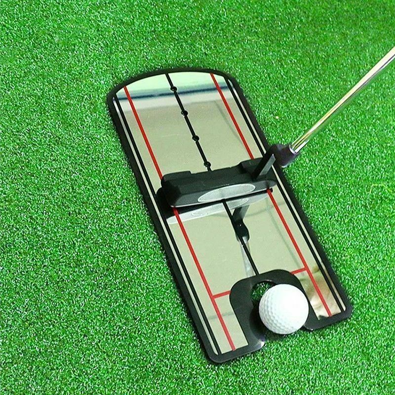 Golf Putting Mirror Training Alignment Aid Swing Trainer Eye Line Practice Tool