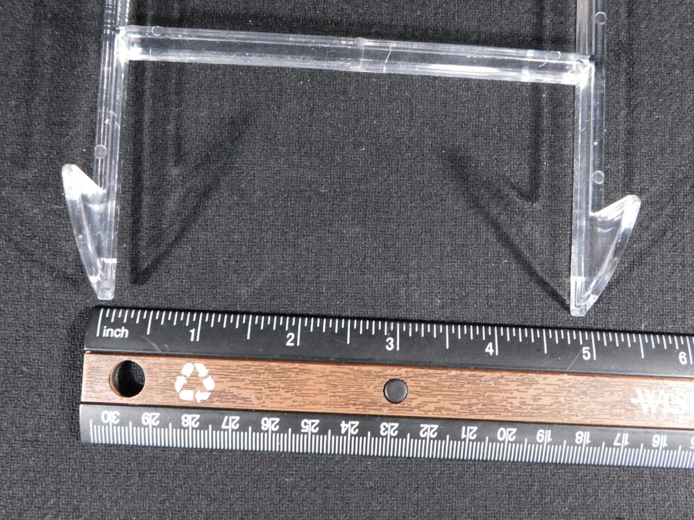 Easel Display Stand Large Size Adjustable Clear Acrylic White Back