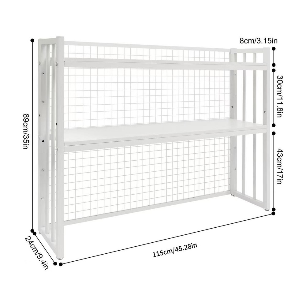 Desktop Bookcase Organizer Table Storage Bookshelf Computer Desk Organizer Rack