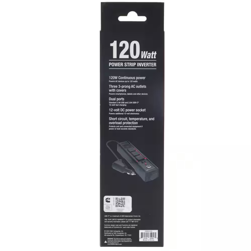 120W Strip Modified Sine Wave Cup Inverter