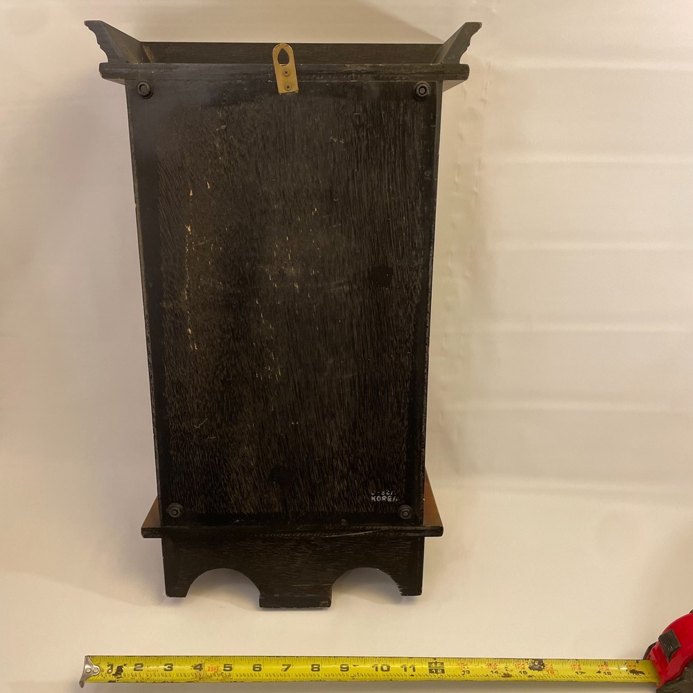 Vintage Rectangular Regulator Wooden Wall Clock with Chimes, Regal, Elegant