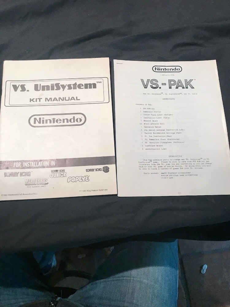 Nintendo VS Unisystem VIDEO ARCADE ORIGINAL