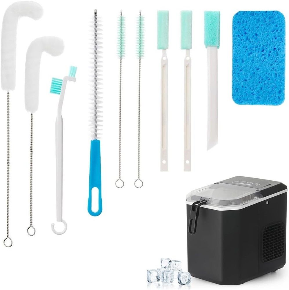 Versatile Ice Maker Cleaner Brush Set: 10 Tools for Deep Cleaning Solutions