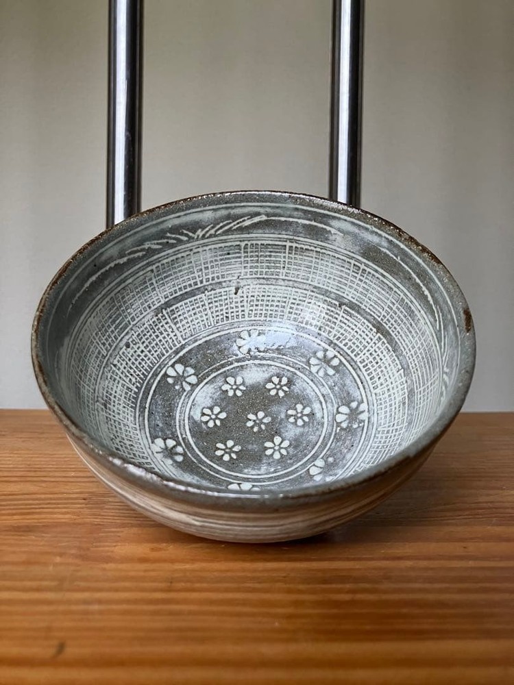 Tea Utensils Mishima ware matcha with engraving