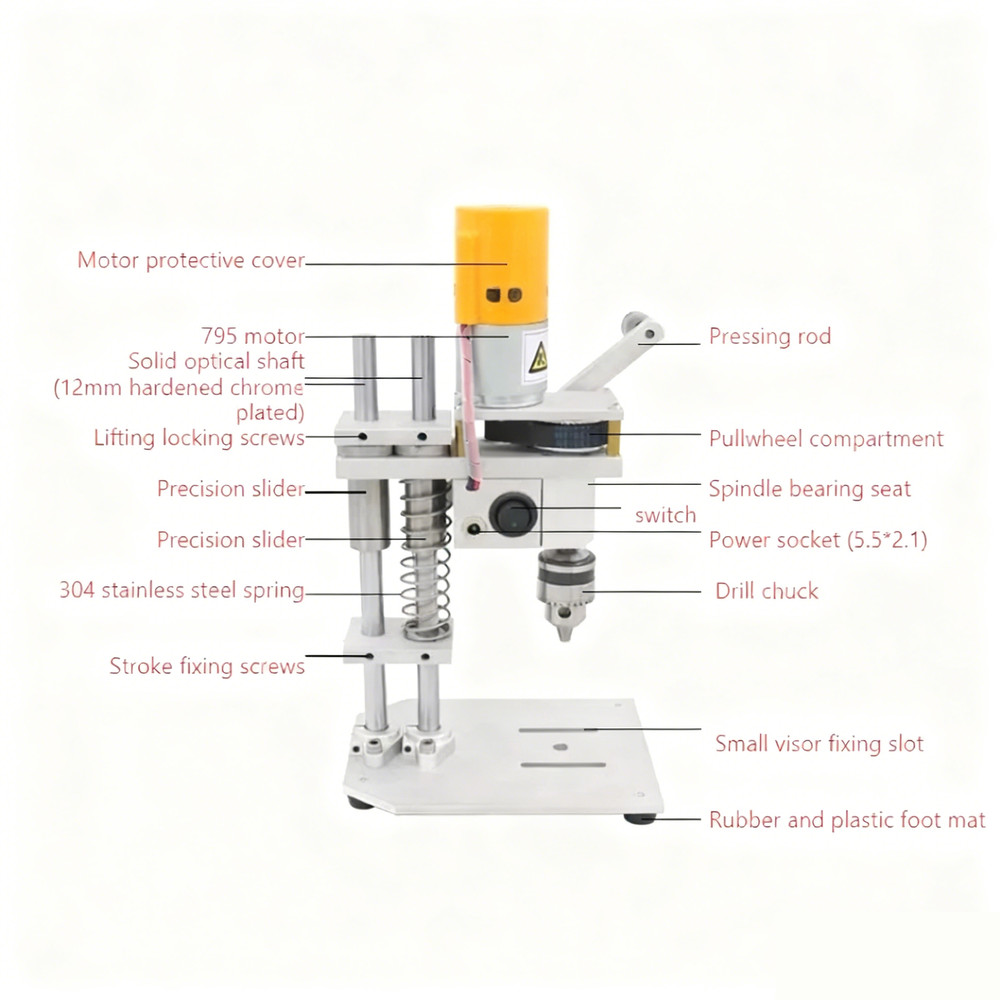 Electric Mini Drill Press Precision CNC Table Drilling Machine DIY Crafts Tool