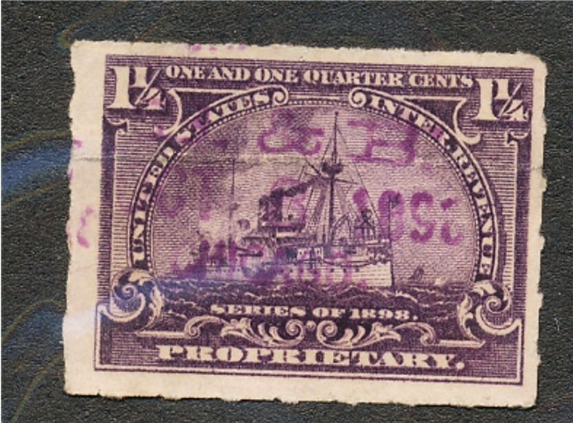 RB 25      I & B  Oct 3,  1898  .............161847