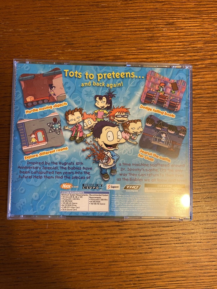Rugrats All Growed Up Nickelodeon CD-ROM