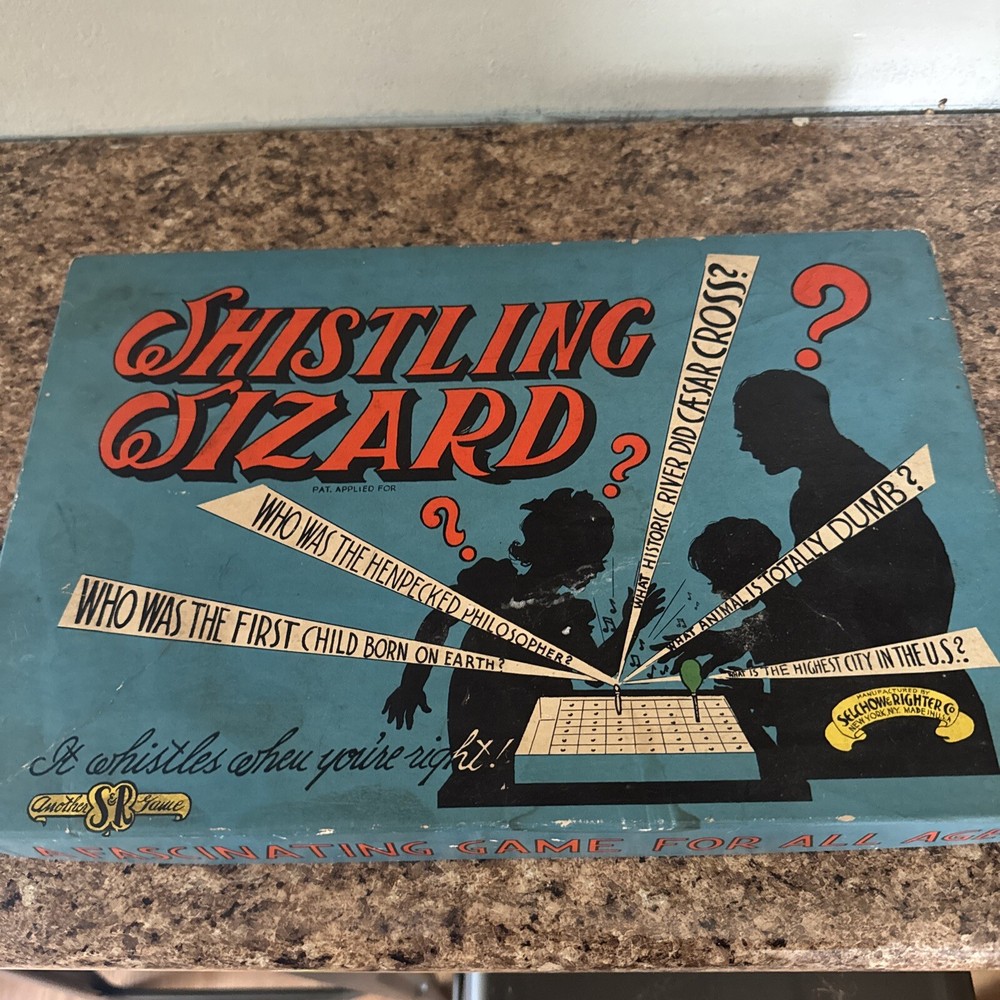 Vintage Whistling Wizard Trivia Game Selchow & Righter