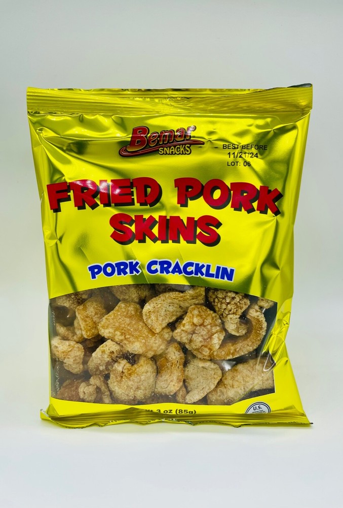 Bemar Snacks-Pork Cracklins-24 bags
