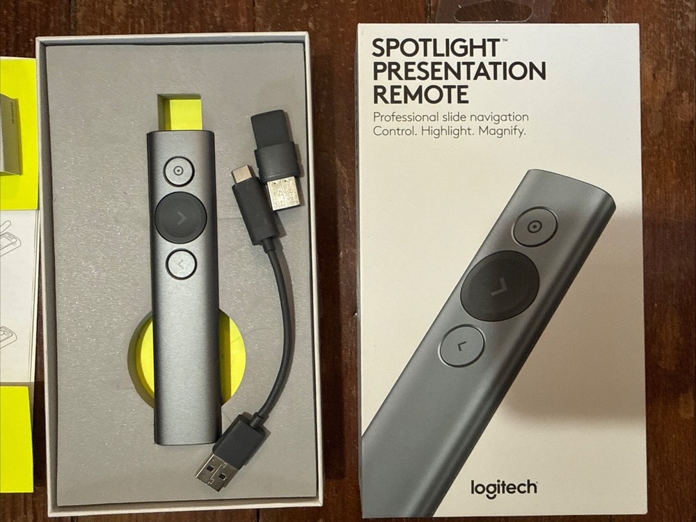 Logitech Spotlight 910-004654 Wireless Presentation Remote Control with USB -...